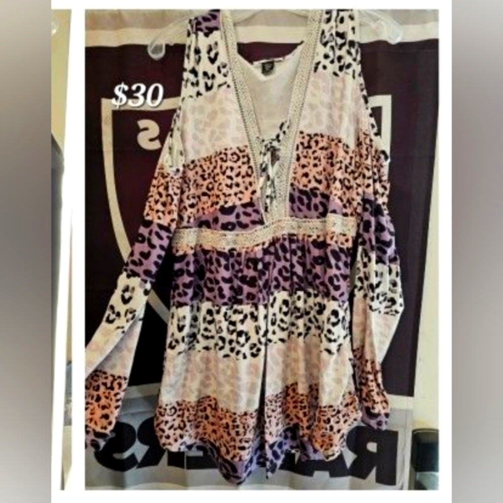 Animal print blouse